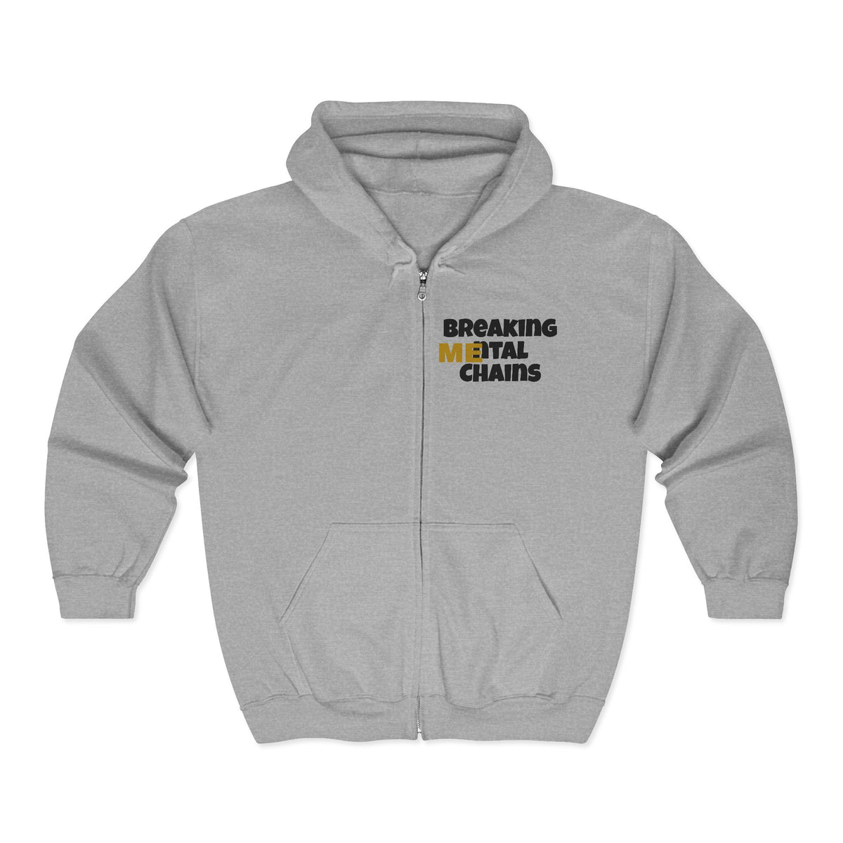 Silent Rebel Embrace Your New View hoodie -S-3XL-Sport Grey-Mental Health Awa image 1