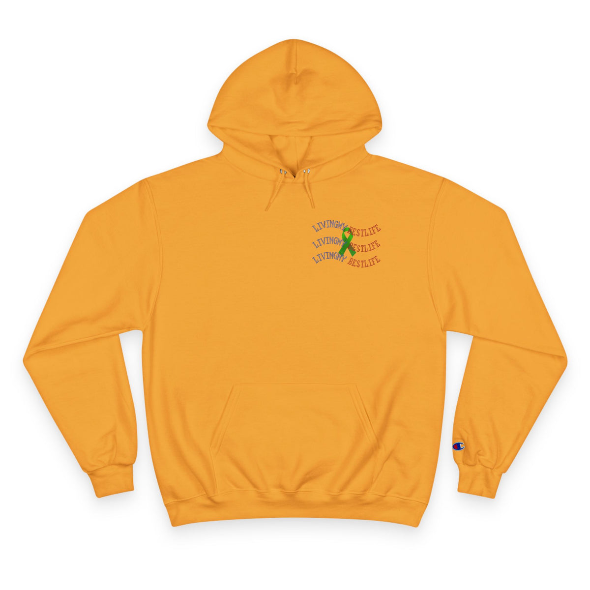 Silent Rebel Journey inclusive mental health awareness hoodie gold image 2