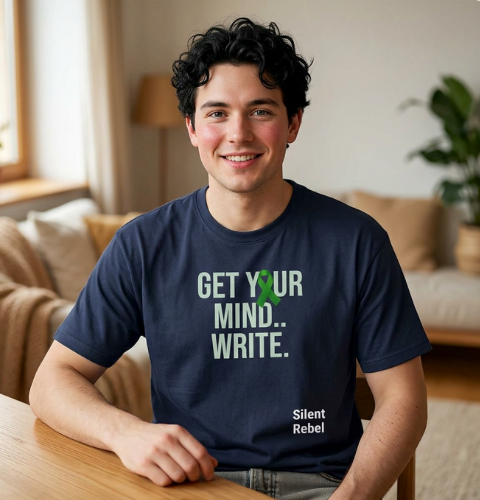 Get your mind Write Mental health shirt- Silent Rebel