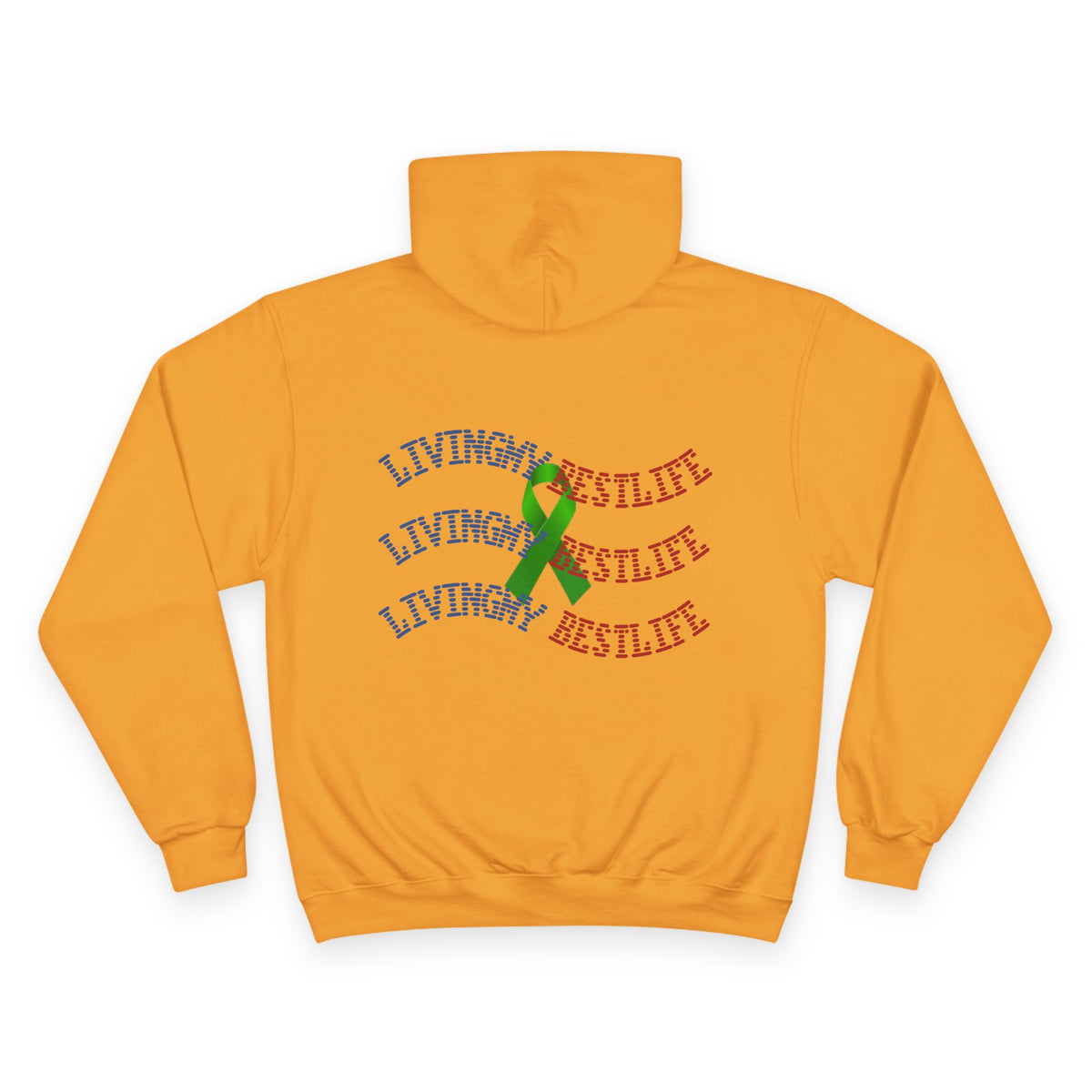 Silent Rebel Journey inclusive mental health awareness hoodie gold image 3